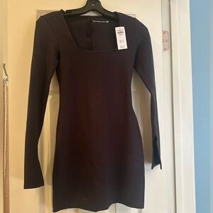 Abercrombie & Fitch Black Long Sleeve Dress